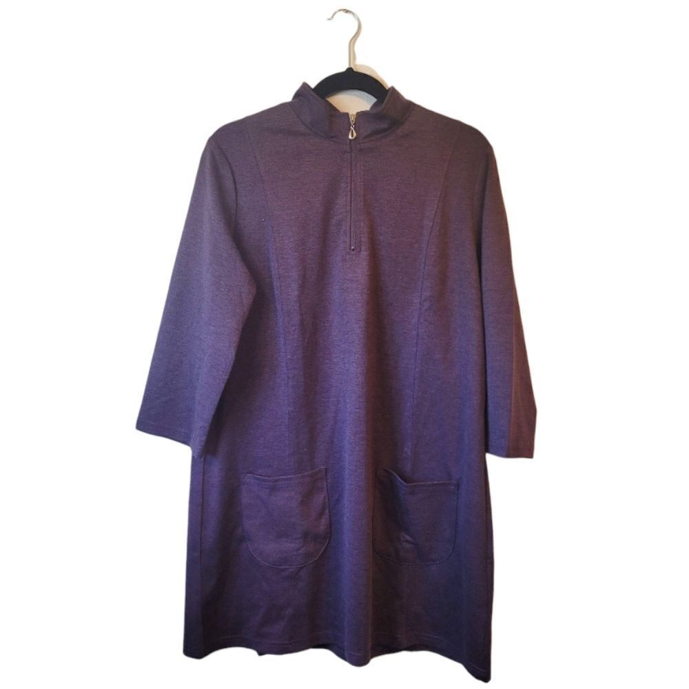 NorthStyle Women's Royal Purple Sweatshirt Dress Size L